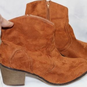 Papaya Brown Ankle Boots (7 1/2)